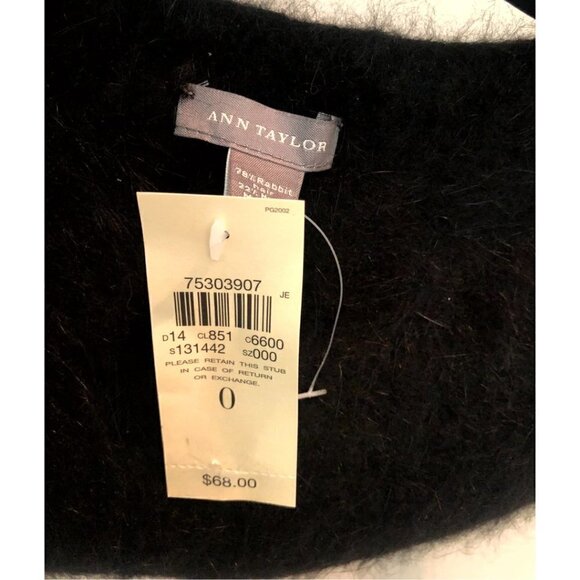 Black Rabbit Hair Fur Stole | Elegant Evening Wrap | Timeless Winter Accessory - Picture 4 of 5